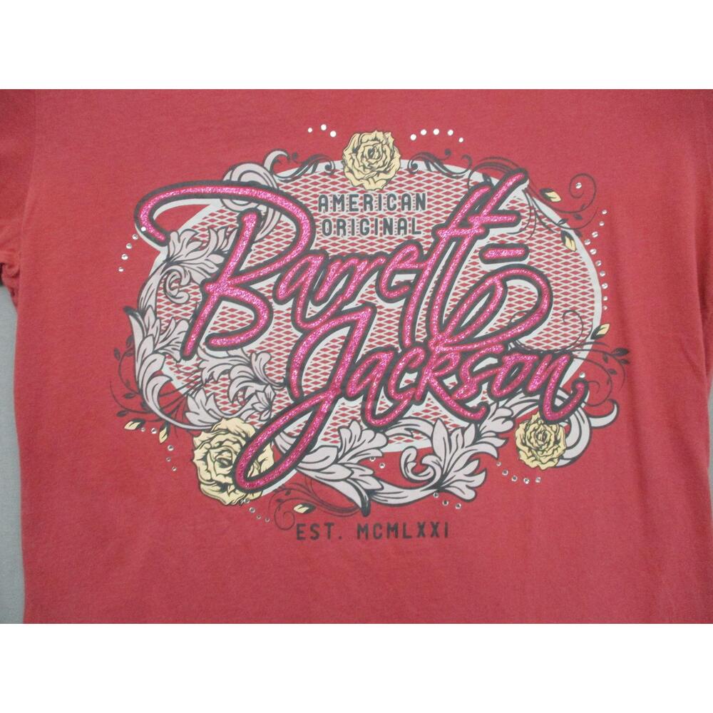 Barrett-Jackson Red Graphic Print Unisex T-Shirt Size Large